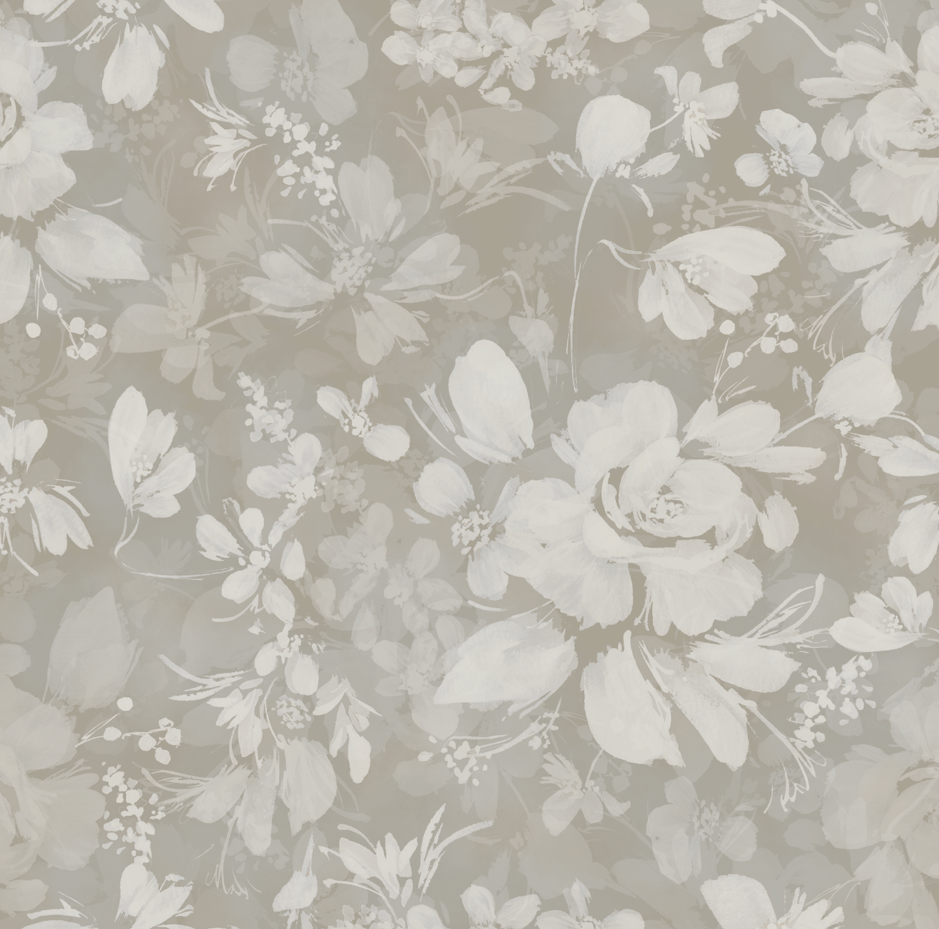 Bates Wallpaper by Taddy Mikelaites - Sample 1 foot by 1 foot / Cream and Charcoal - Loomwell Home Goods