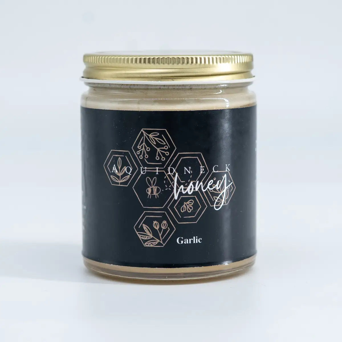 Creamed Honey - Garlic Infused - 12 oz - Aquidneck Honey