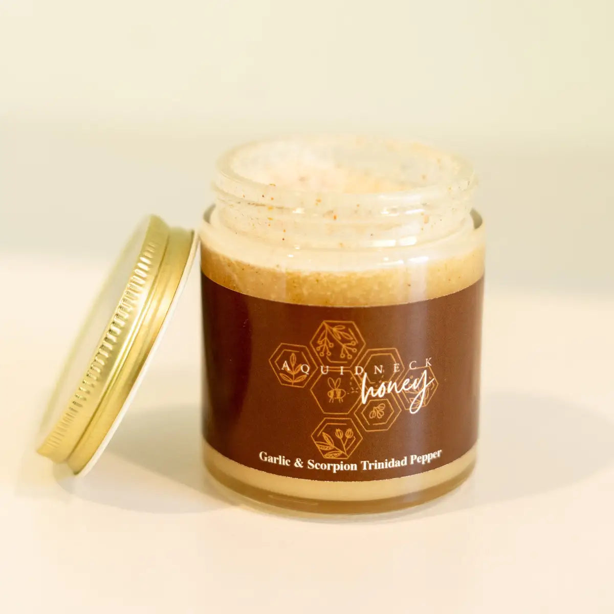 Creamed Honey - Hot Garlic Infused - Aquidneck Honey