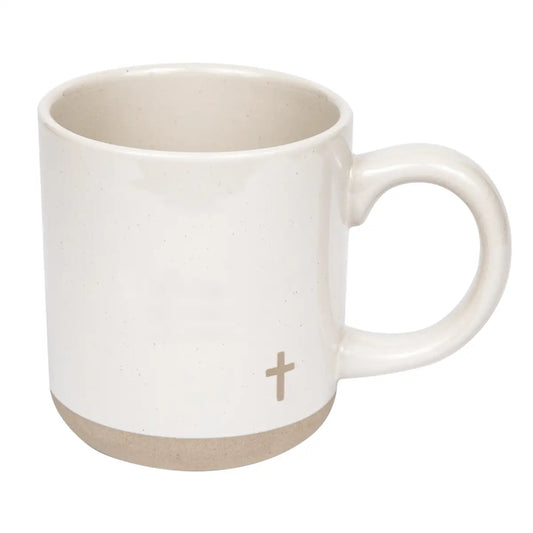 Cross 14oz. Stoneware Coffee Mug - Sweet Water Decor