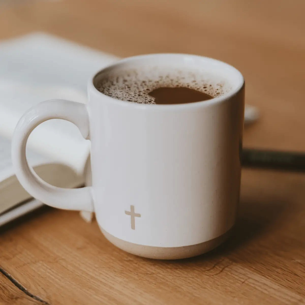 Cross 14oz. Stoneware Coffee Mug - Sweet Water Decor