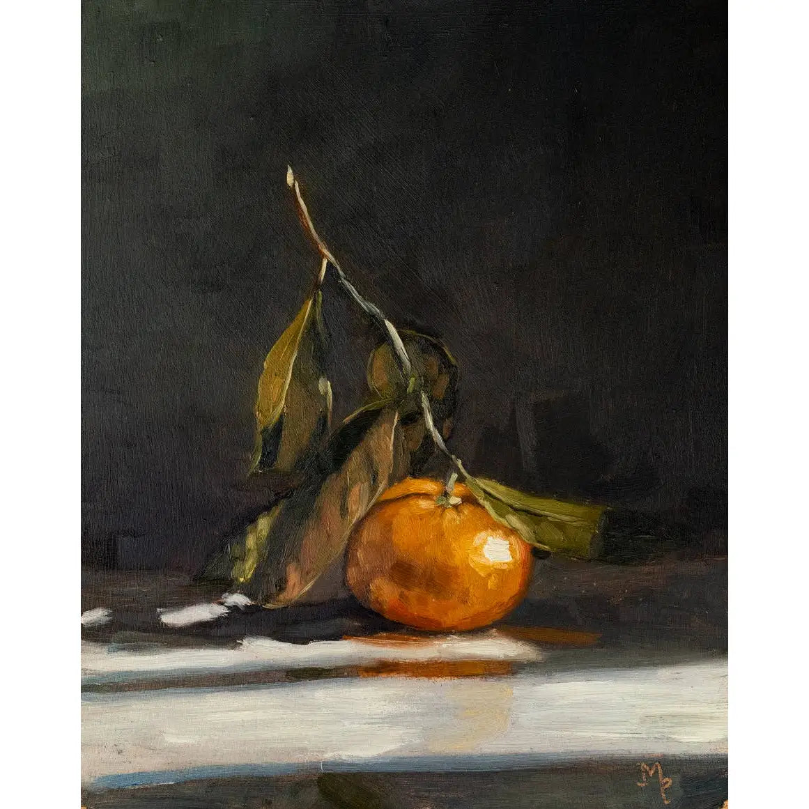 Art Print - Crowned Clementine Painting - 5x7 - Miss Mustard Seed