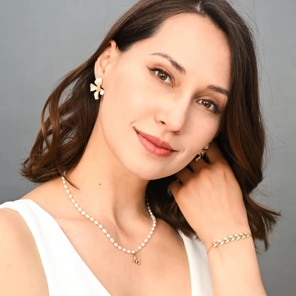Crystal Vine Zircon and Gold Bracelet - Starfish Project