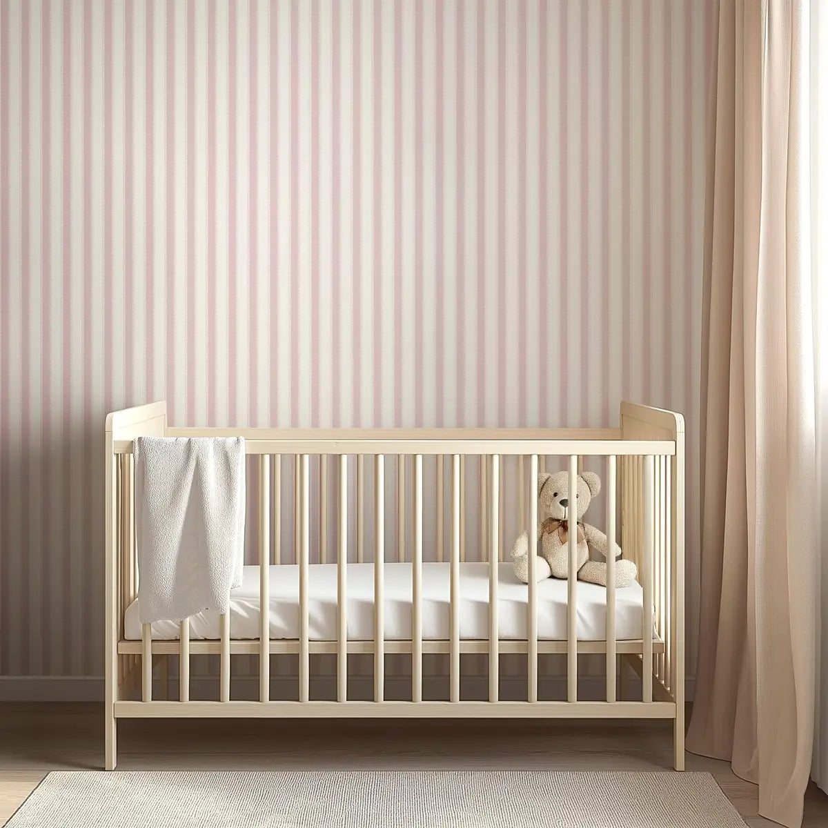 Curt Wallpaper - Neutral Stripe - by Hailey Kiefer Designs - Loomwell Home Goods