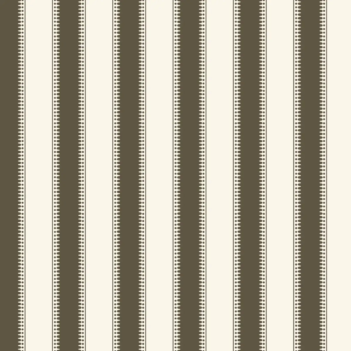 Curt Wallpaper - Neutral Stripe - by Hailey Kiefer Designs - Sample 1 foot by 1 foot / Brown - Loomwell Home Goods