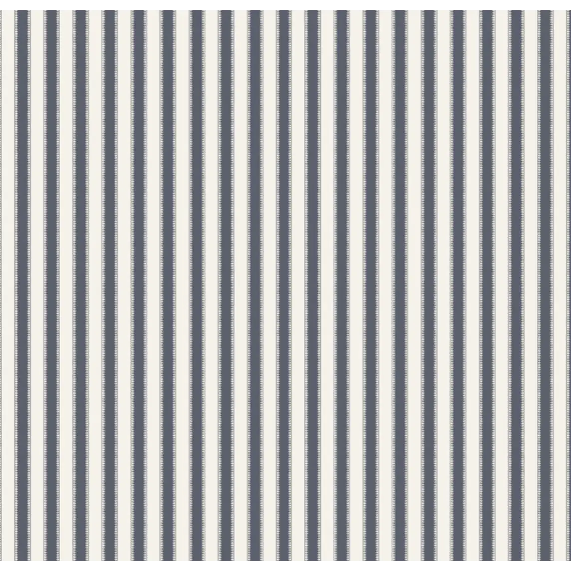 Curt Wallpaper - Neutral Stripe - by Hailey Kiefer Designs - Sample 1 foot by 1 foot / Navy - Loomwell Home Goods