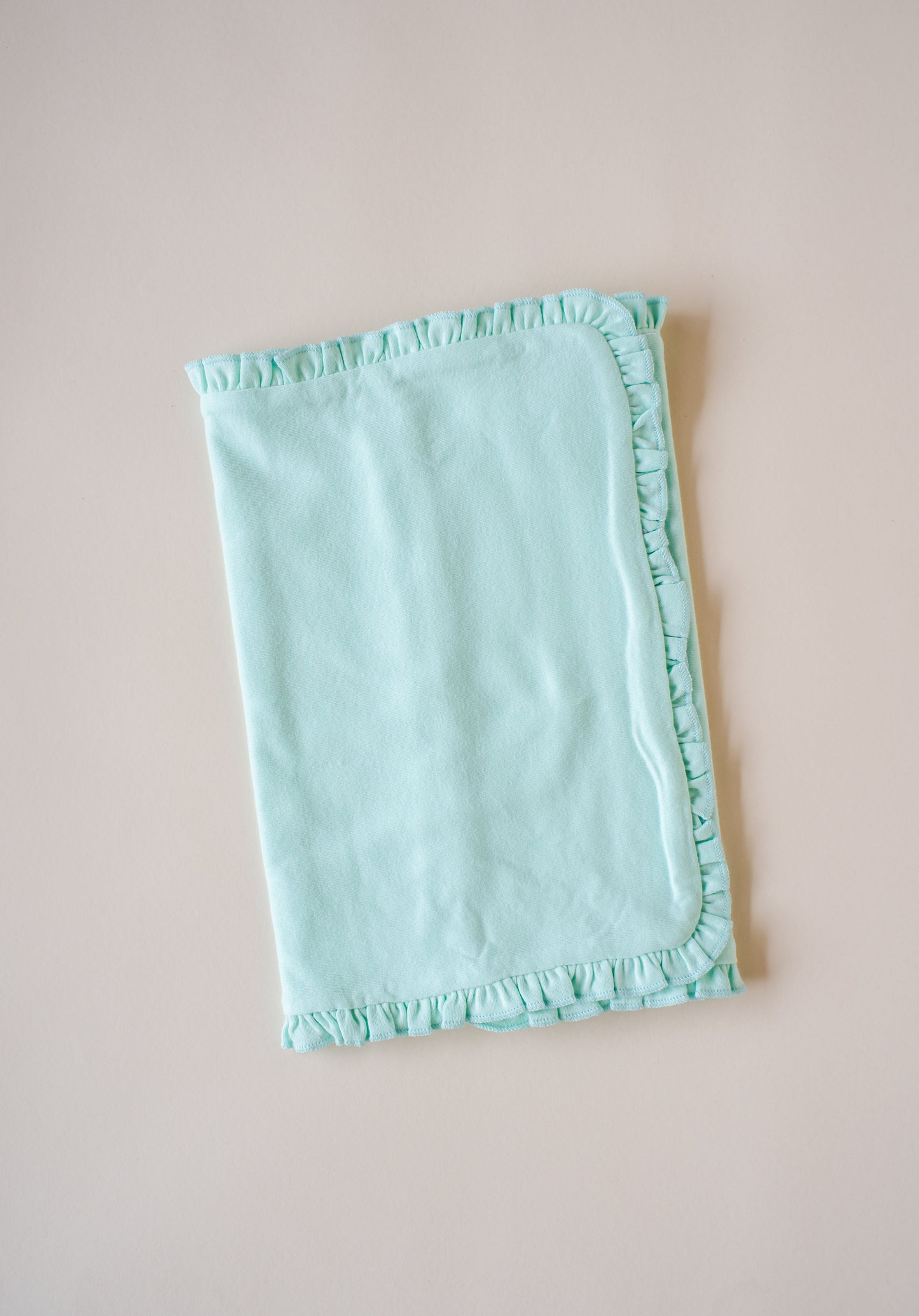 Ruffle Burp Cloths - Mint / One Size - ARB Blanks