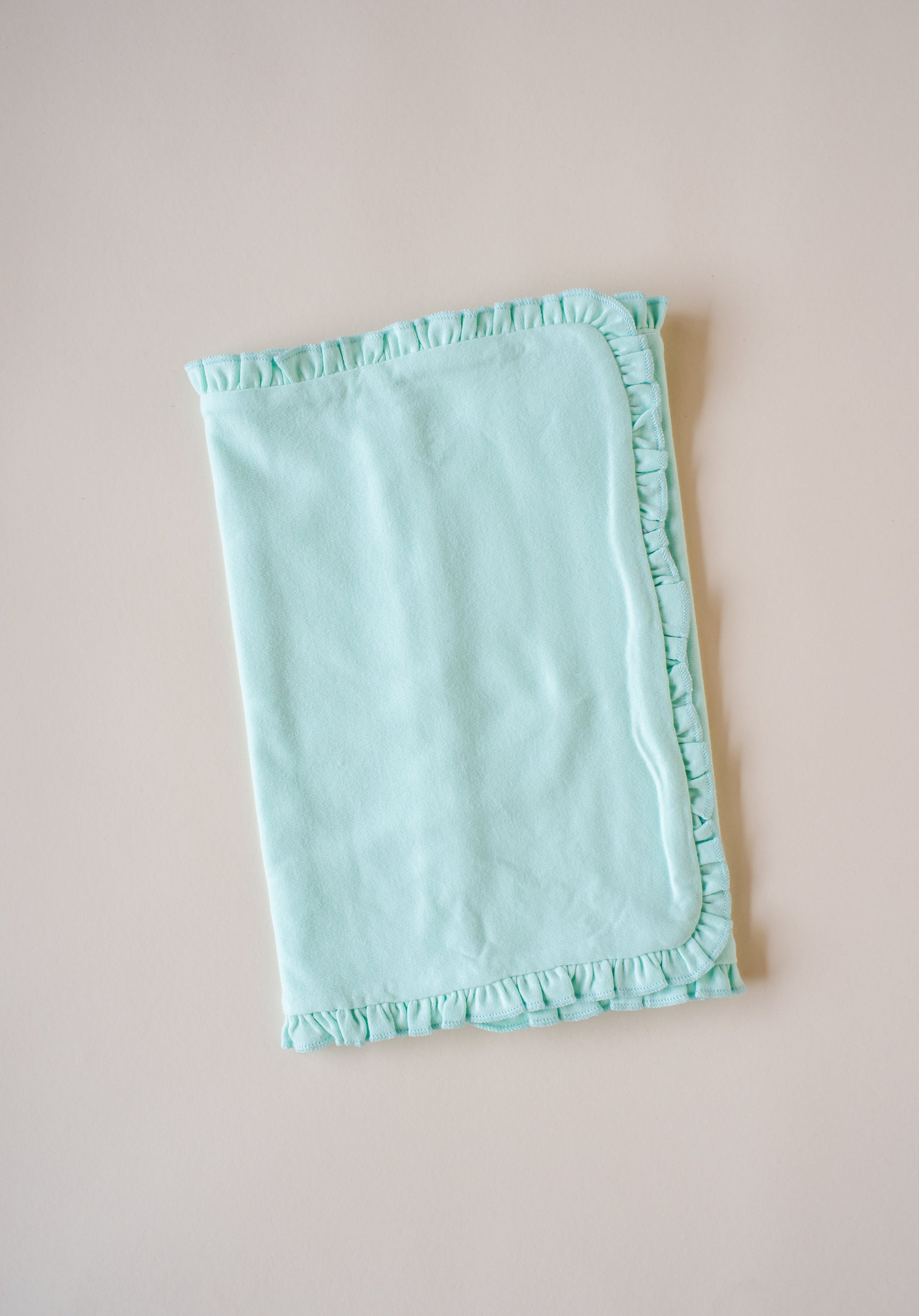 Ruffle Burp Cloths - Mint / One Size - ARB Blanks