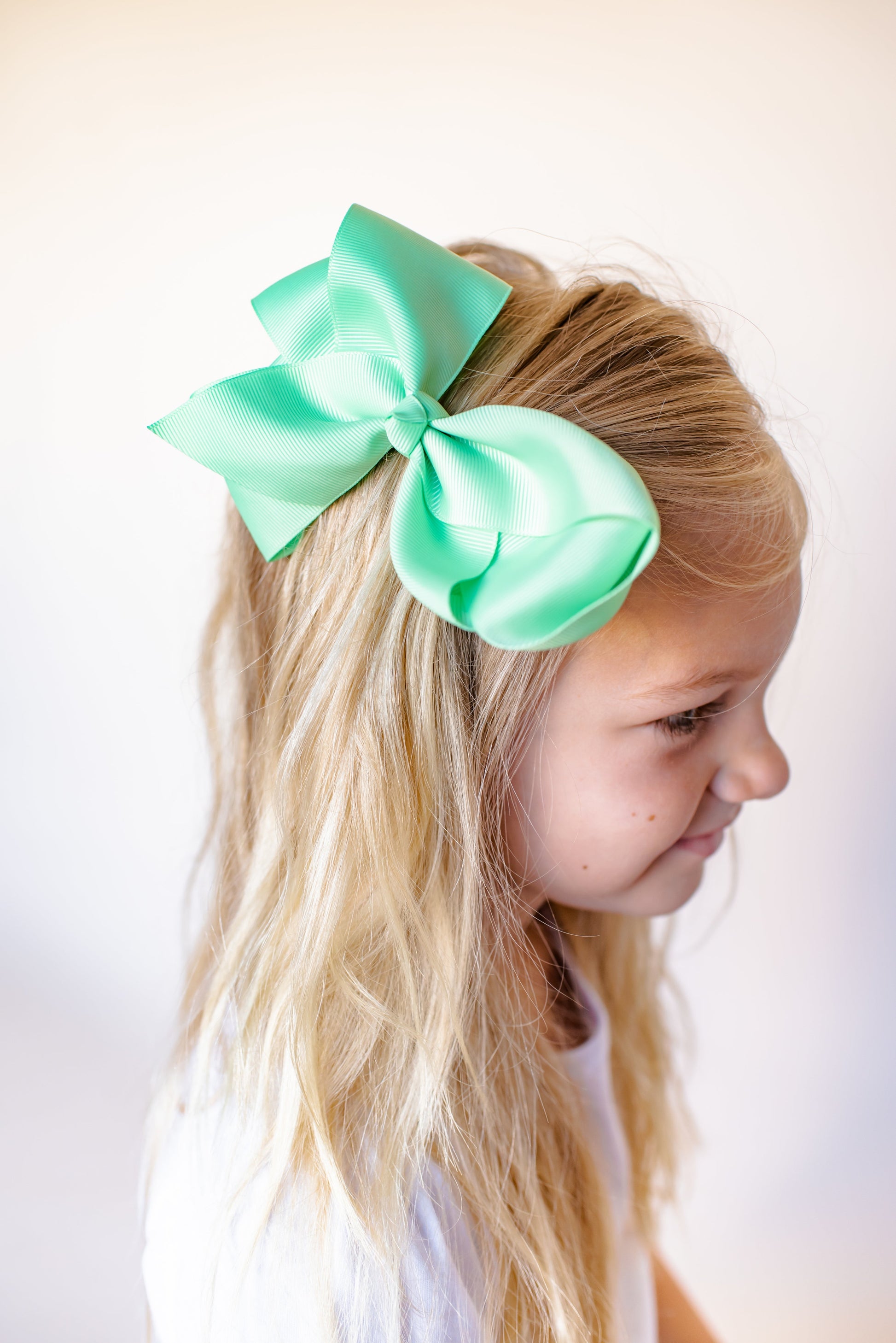 Solid Hair Bows - Lime / 6’’ - ARB Blanks