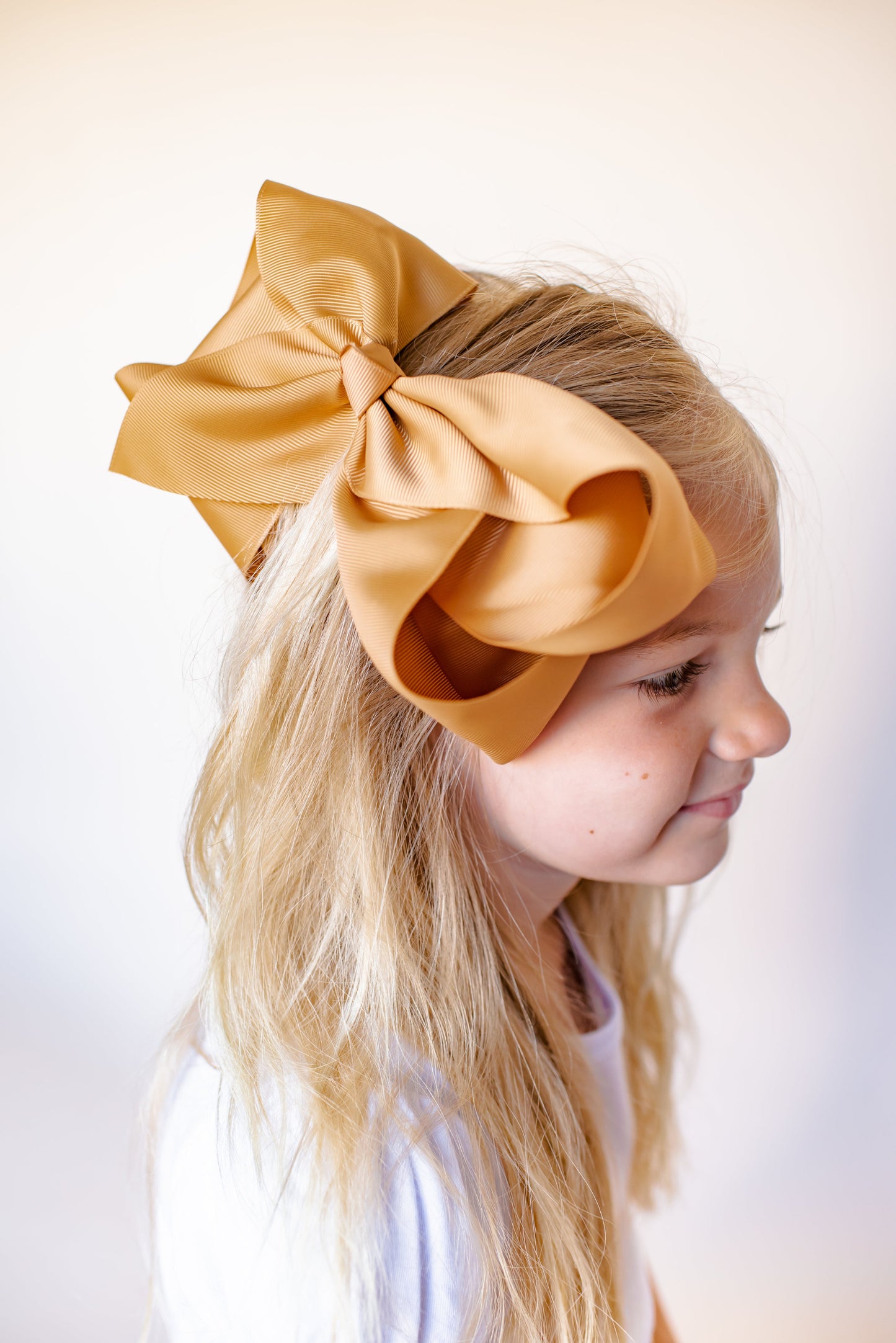 Solid Hair Bows - Harvest Gold / 8’’ - ARB Blanks