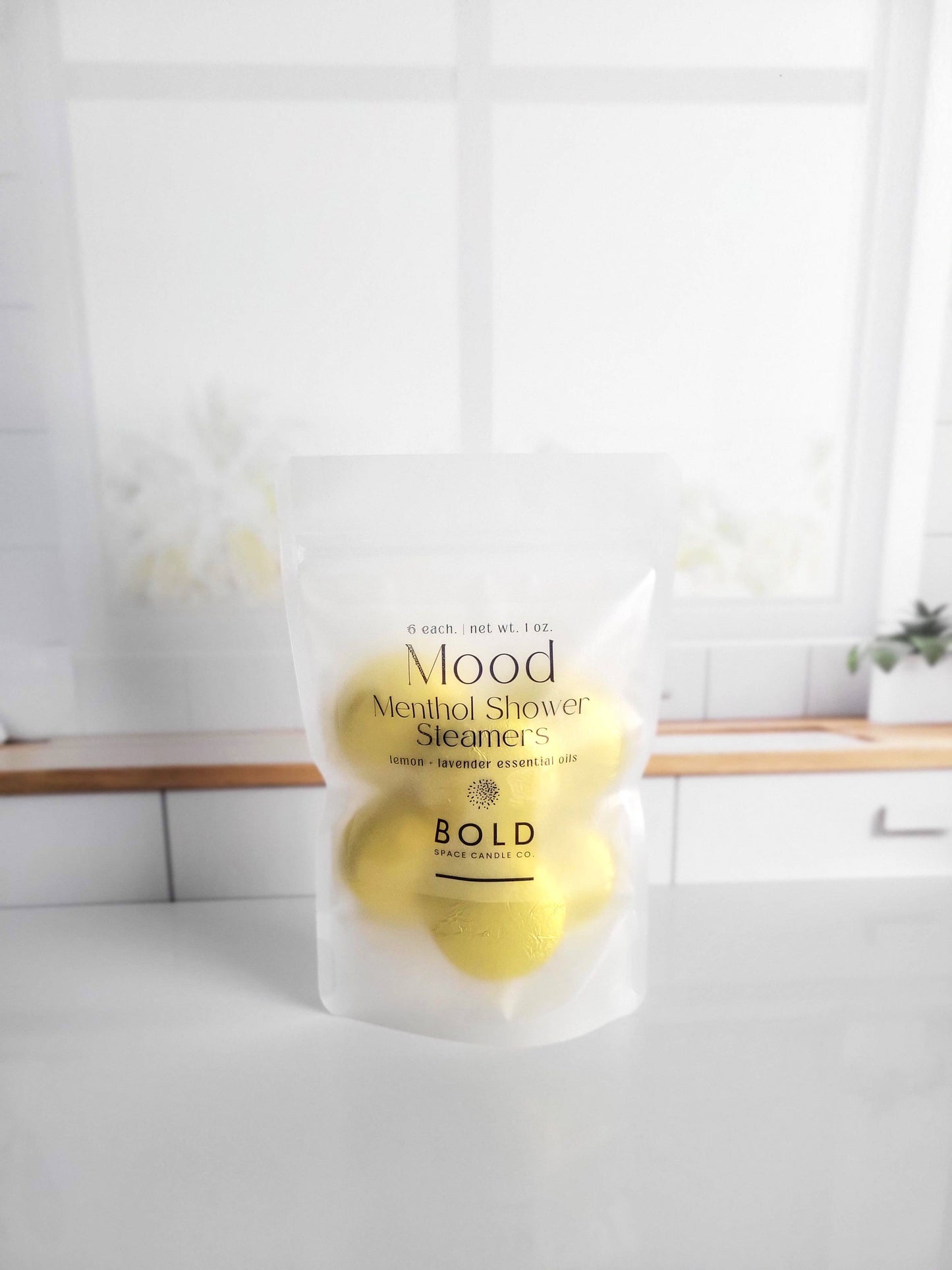 Shower Steamers – Mood - Lemon + Lavender - 6 pack - Bold Space Candle Co.