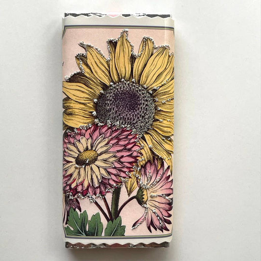 Sunflower - Belgian Chocolate Bar with Glitter Wrapper