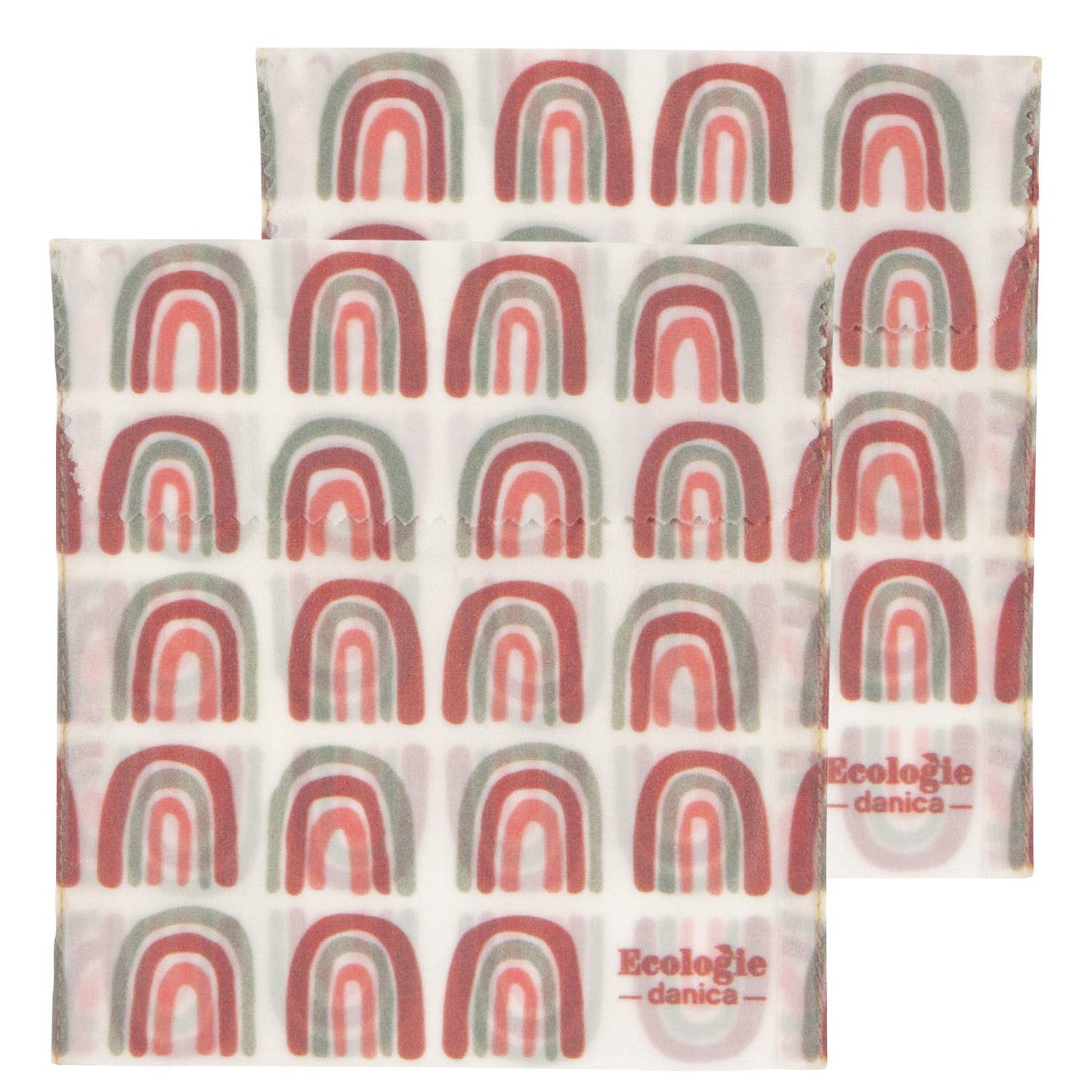 Beeswax Sandwich Bags - Set of 2 - Rainbows