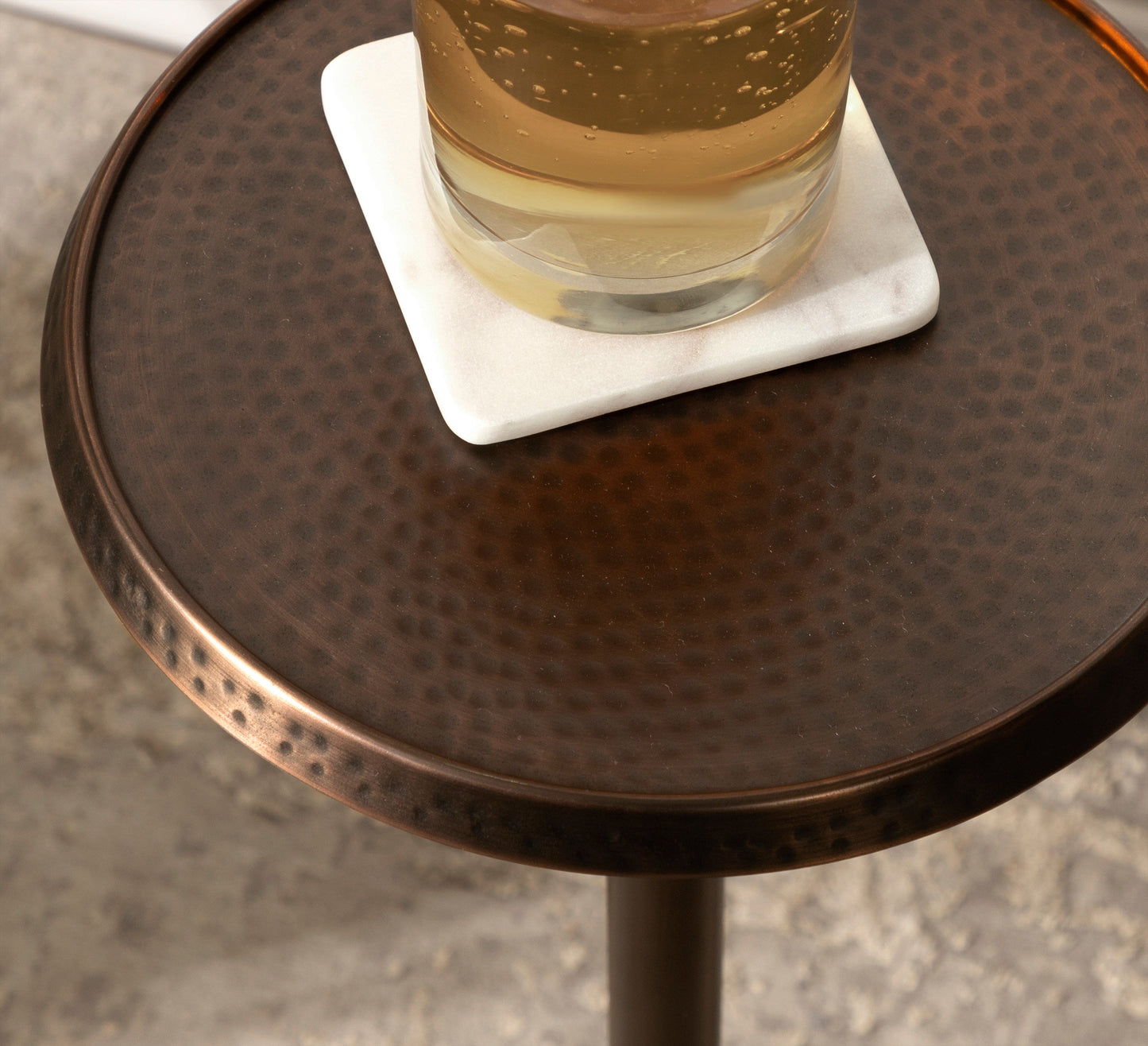 Sanzo Metal Cocktail Table or Plant Stand