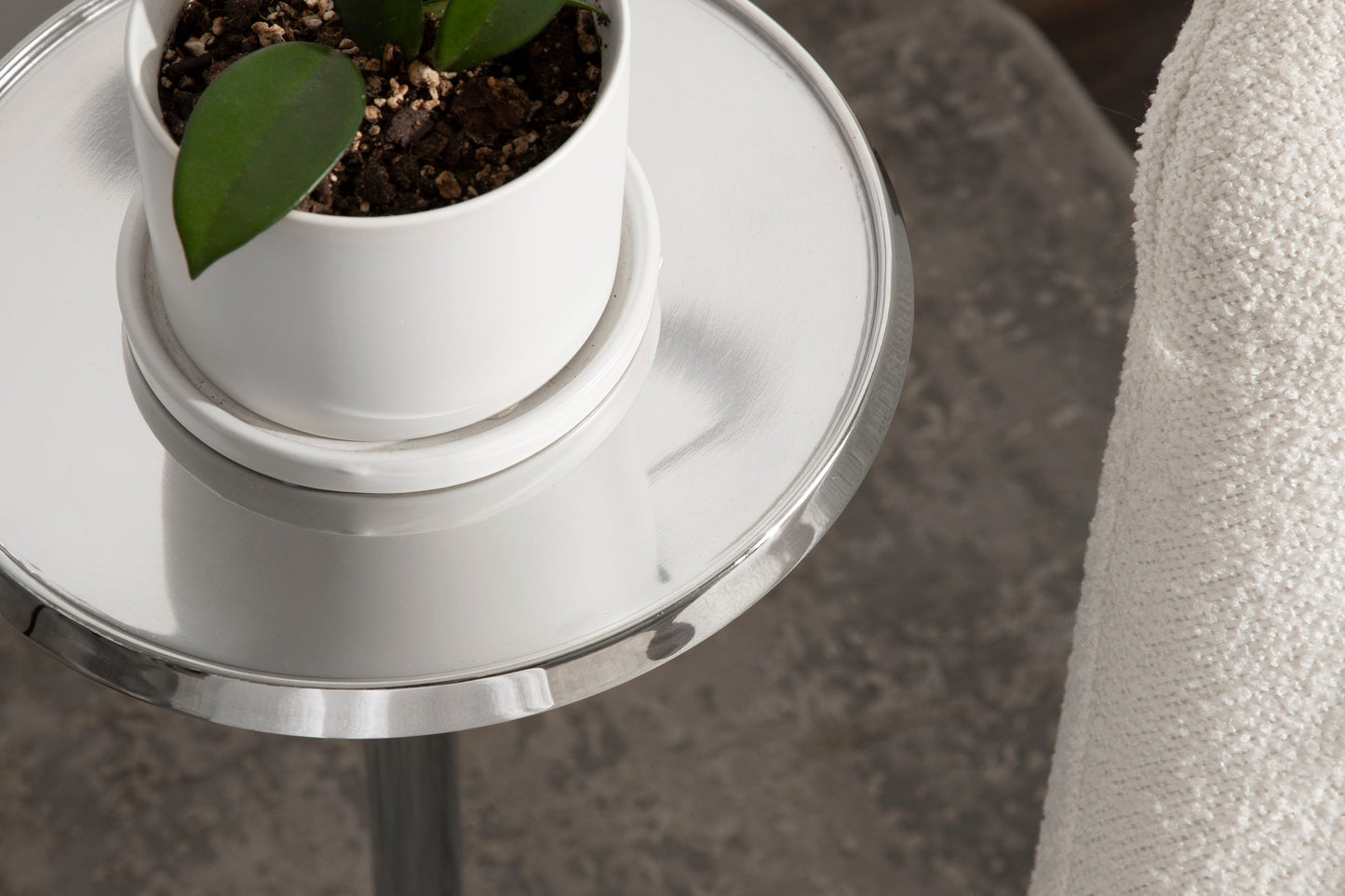 Sanzo Metal Cocktail Table or Plant Stand