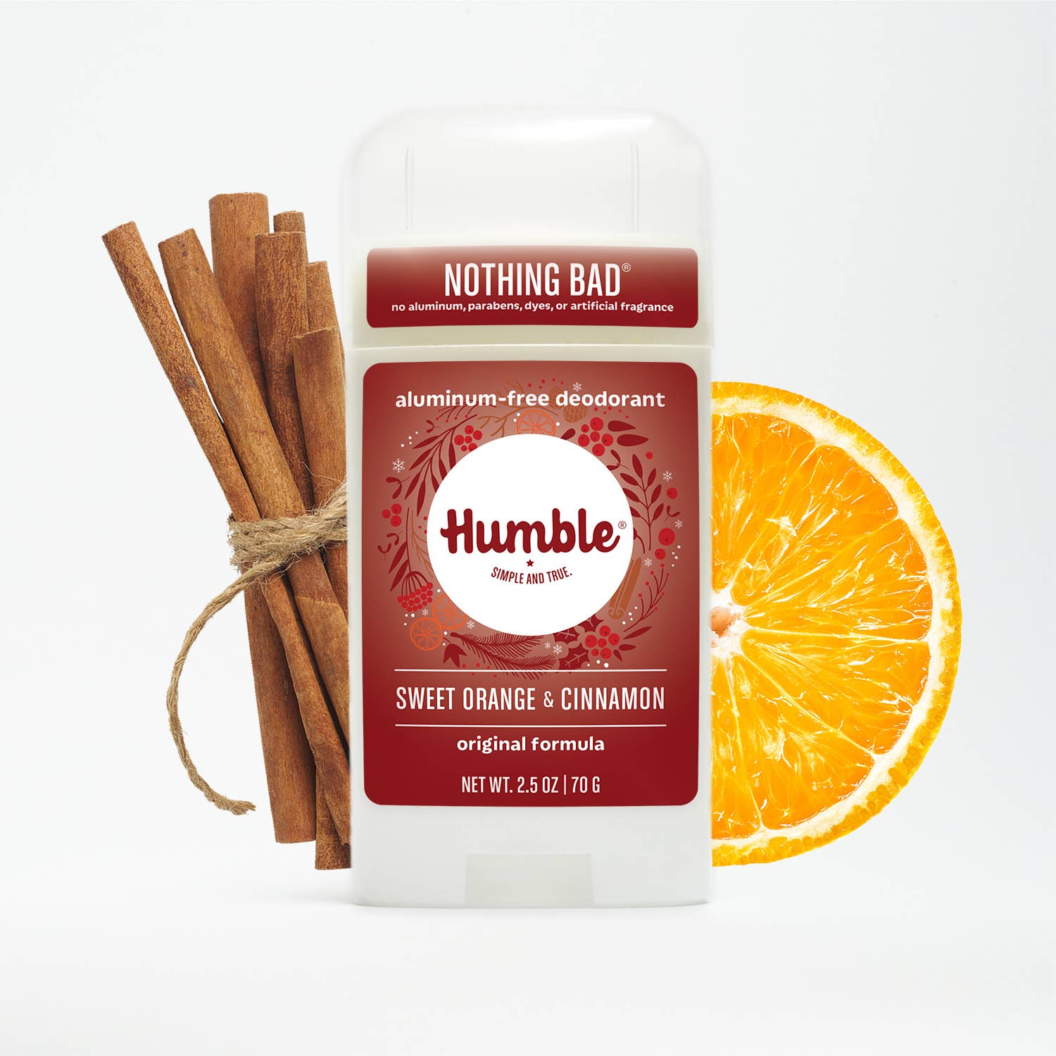 Natural Deodorant - Sweet Orange & Cinnamon - Humble Brands Inc.