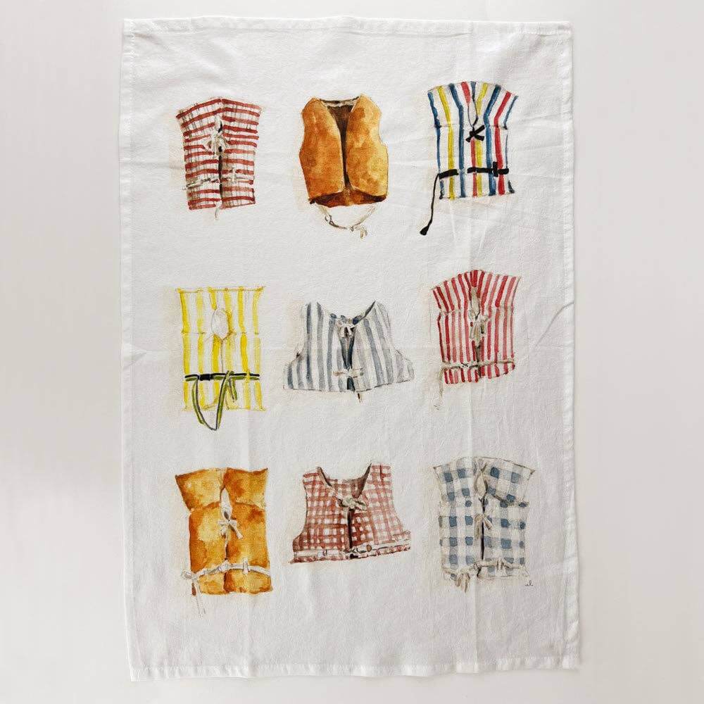 Kitchen Tea Towel - Life Jackets