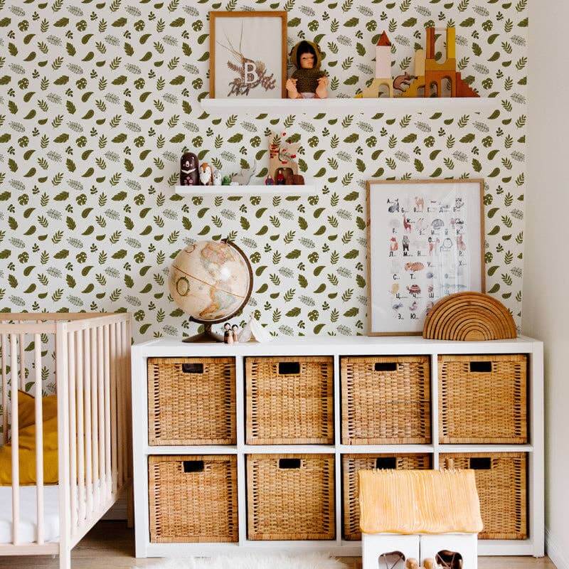 Little Forest (Green) Wallpaper - DIY Peel and Stick
