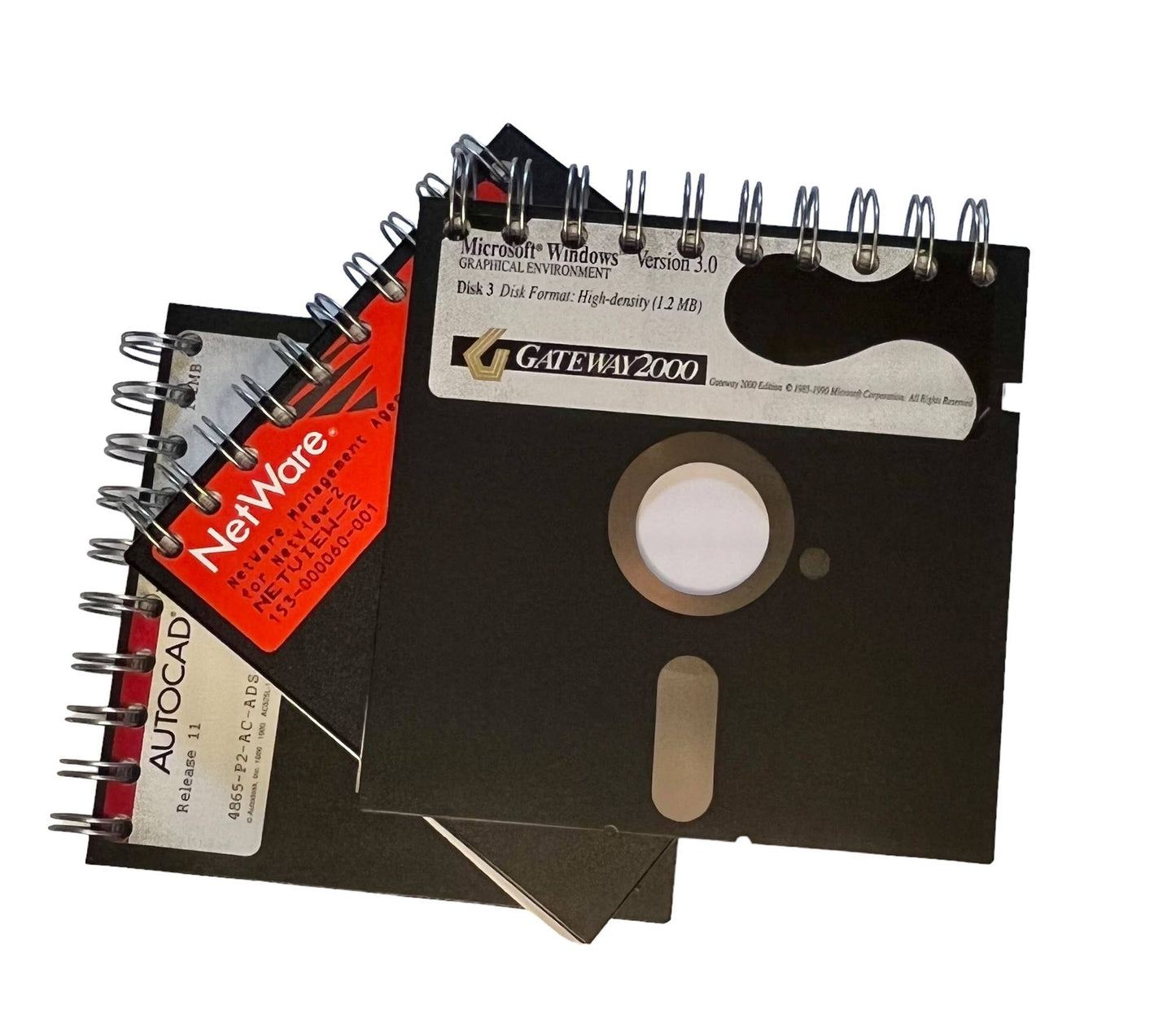 Vintage Upcycled Floppy Disk Journal - Floppy Disk Journal
