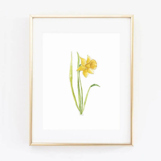 Daffodil Art Print 8’’x10’’ - emily lex studio