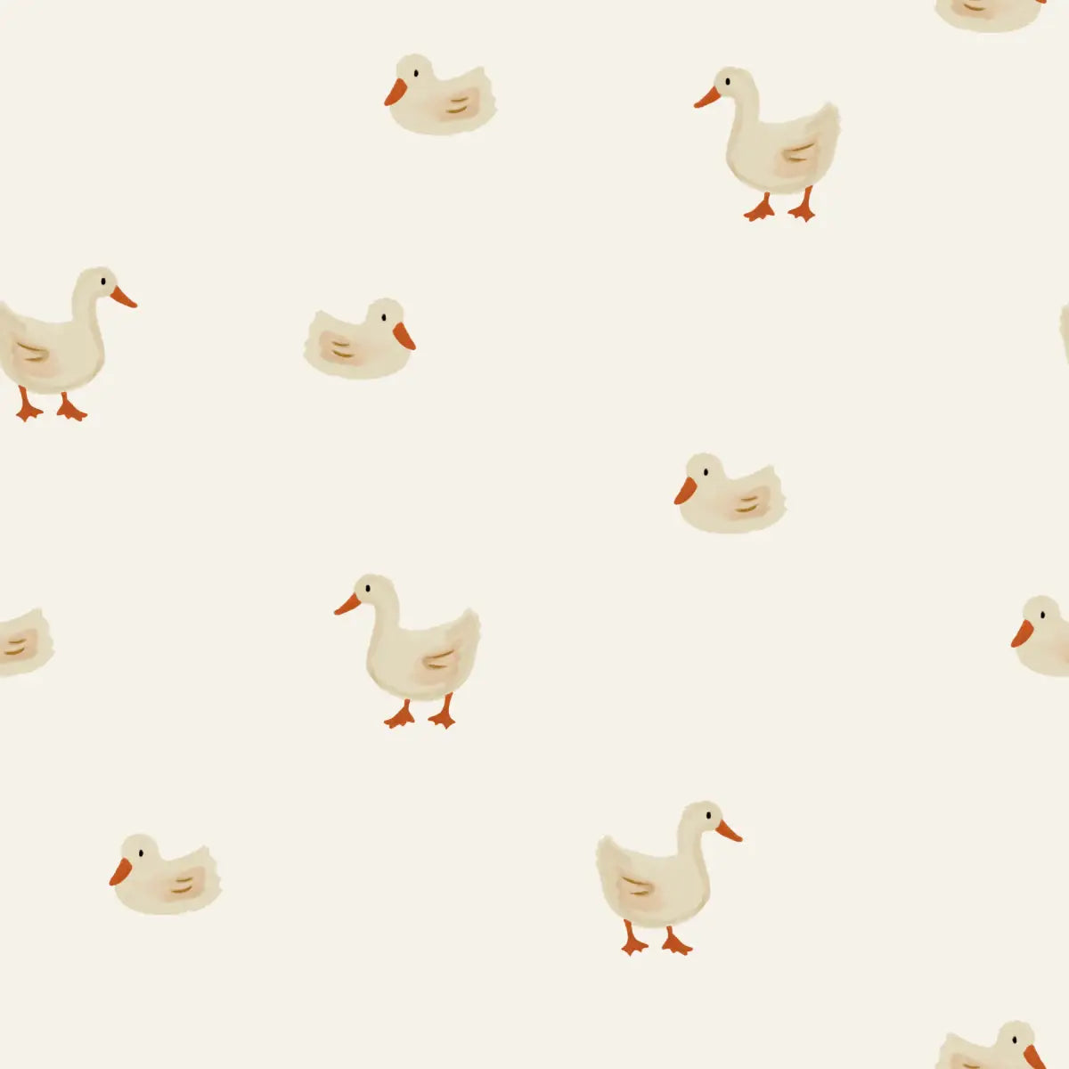 Daffy Wallpaper - Playful Ducks - by Shop Pudge - Sample 1 foot by 1 foot - Loomwell Home Goods