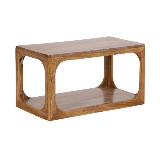 Dahl Floating Wood Side Table - Modern Wall Mount - Natural - kateandlaurel