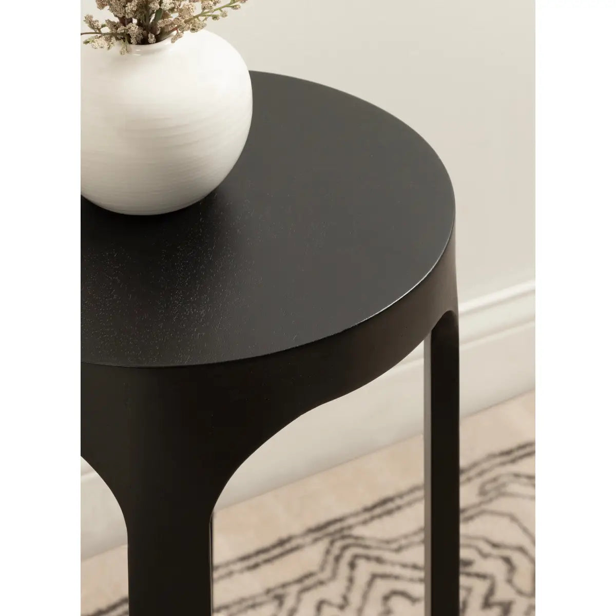 Dahl Modern Accent Table or Plant Stand - Round Wood - kateandlaurel