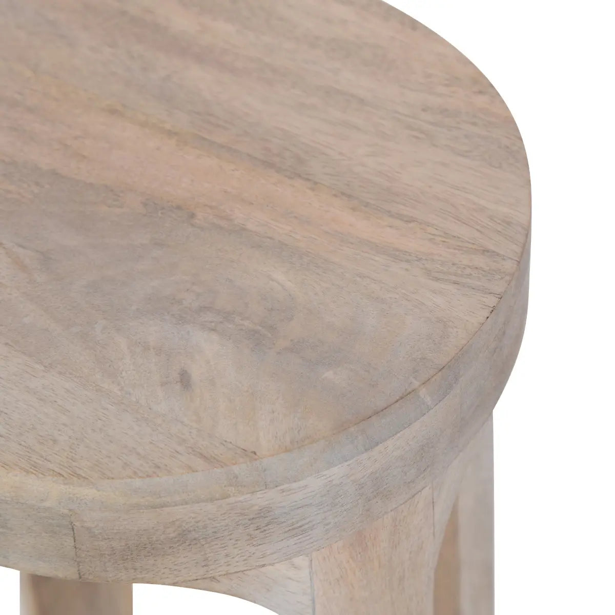 Dahl Modern Accent Table or Plant Stand - Round Wood - kateandlaurel