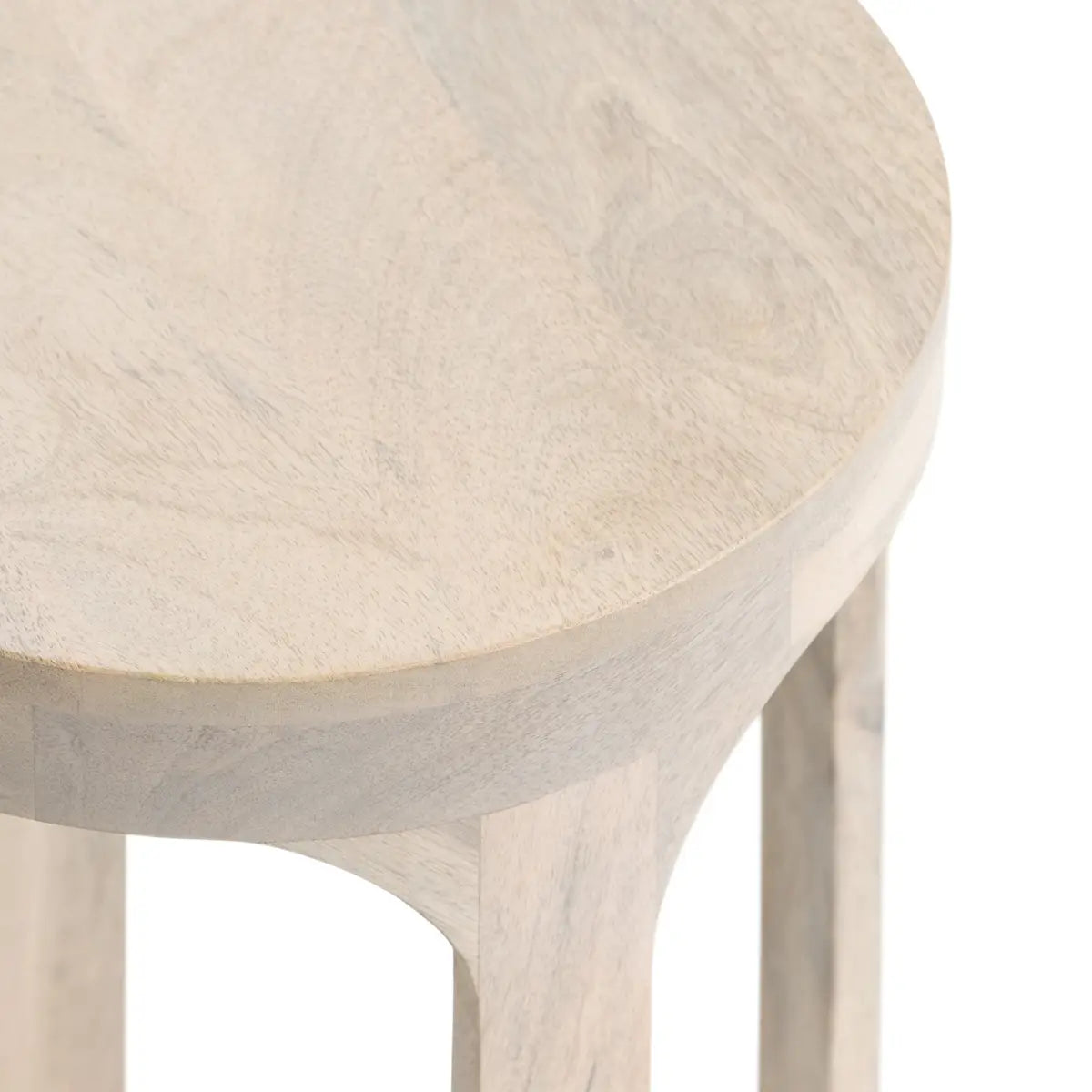 Dahl Modern Accent Table or Plant Stand - Round Wood - kateandlaurel