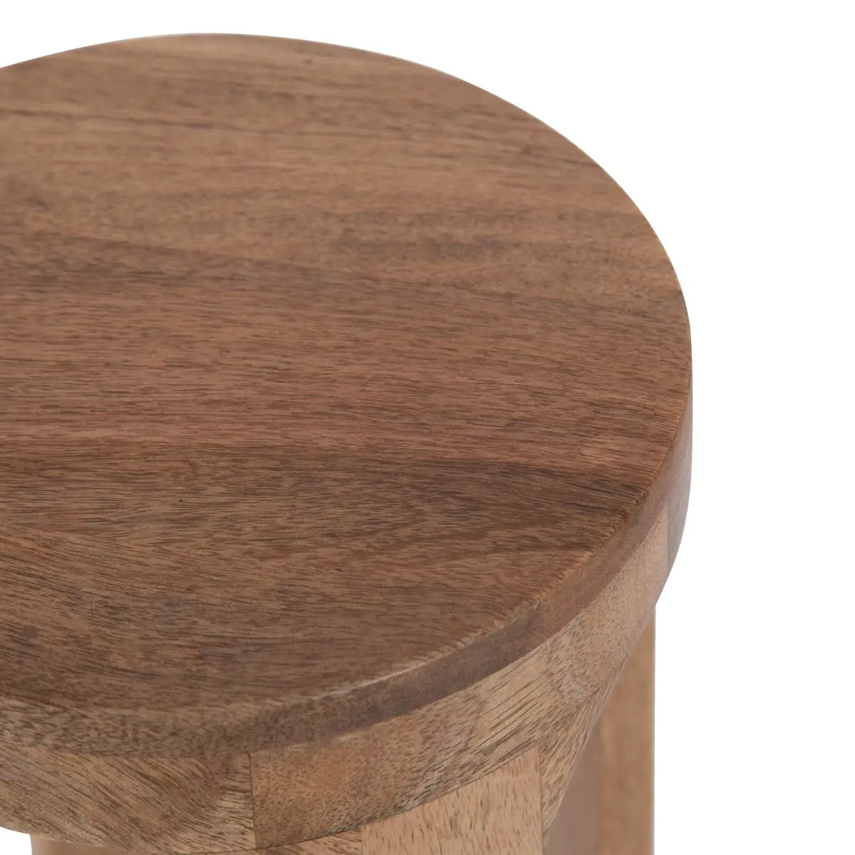 Dahl Modern Accent Table or Plant Stand - Round Wood - kateandlaurel