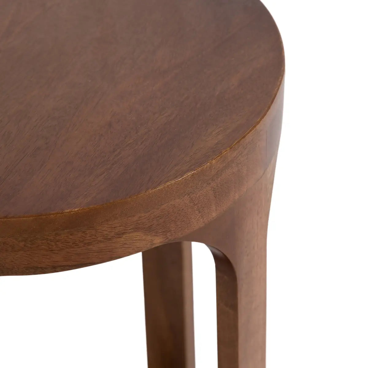 Dahl Modern Accent Table or Plant Stand - Round Wood - kateandlaurel