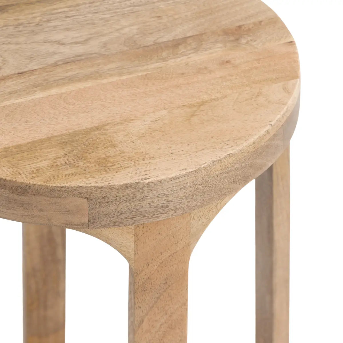 Dahl Modern Accent Table or Plant Stand - Round Wood - kateandlaurel