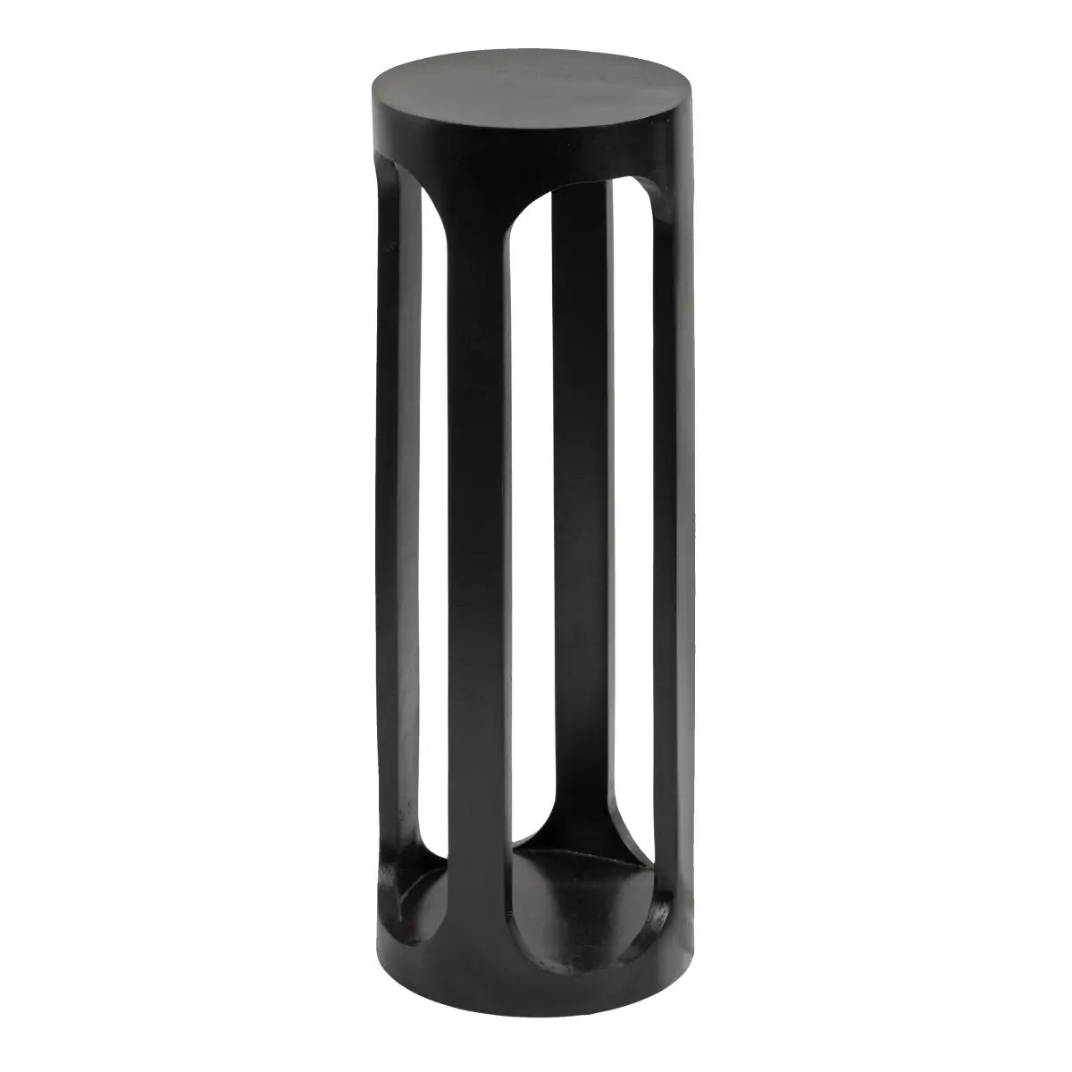 Dahl Modern Accent Table or Plant Stand - Round Wood - kateandlaurel