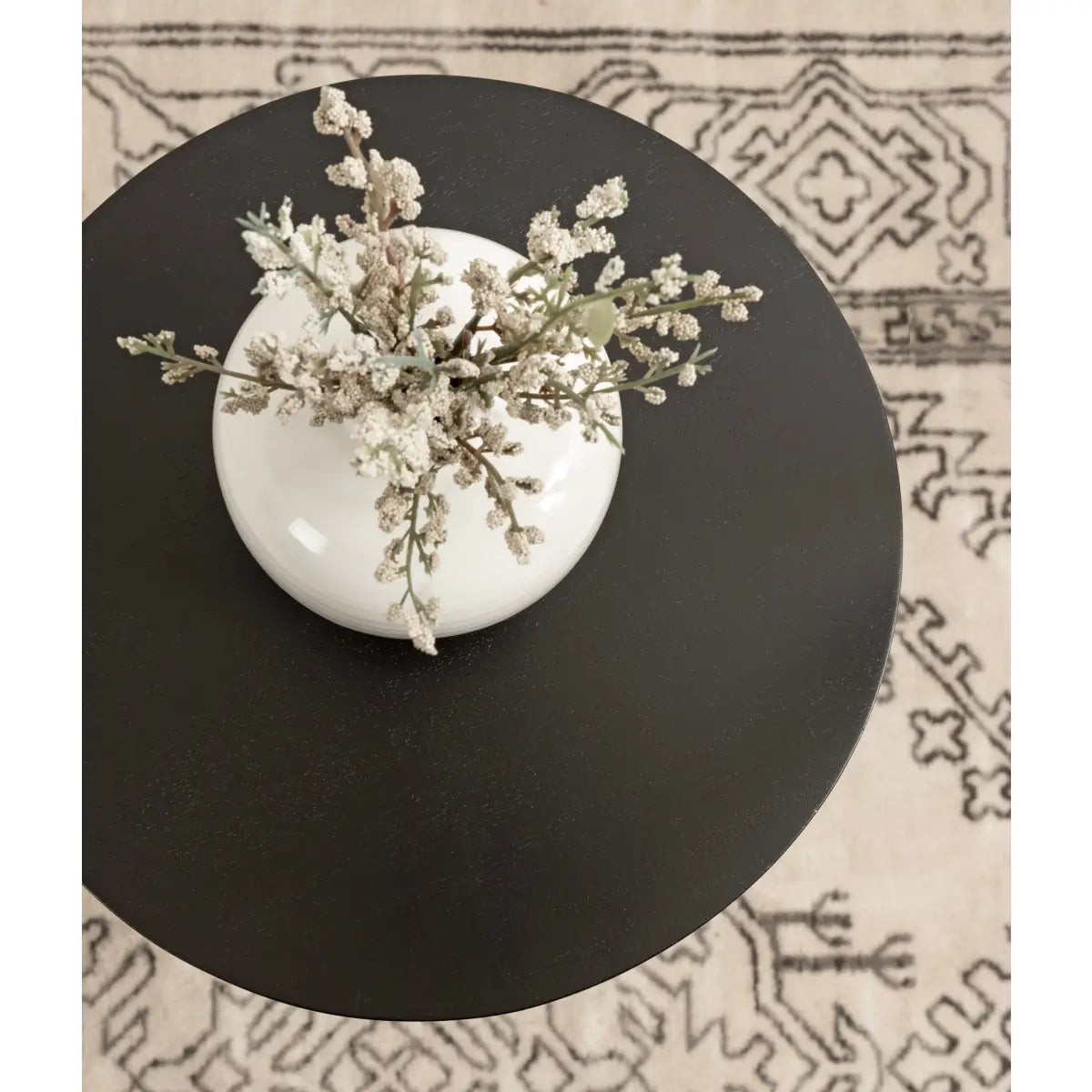 Dahl Modern Accent Table or Plant Stand - Round Wood - kateandlaurel