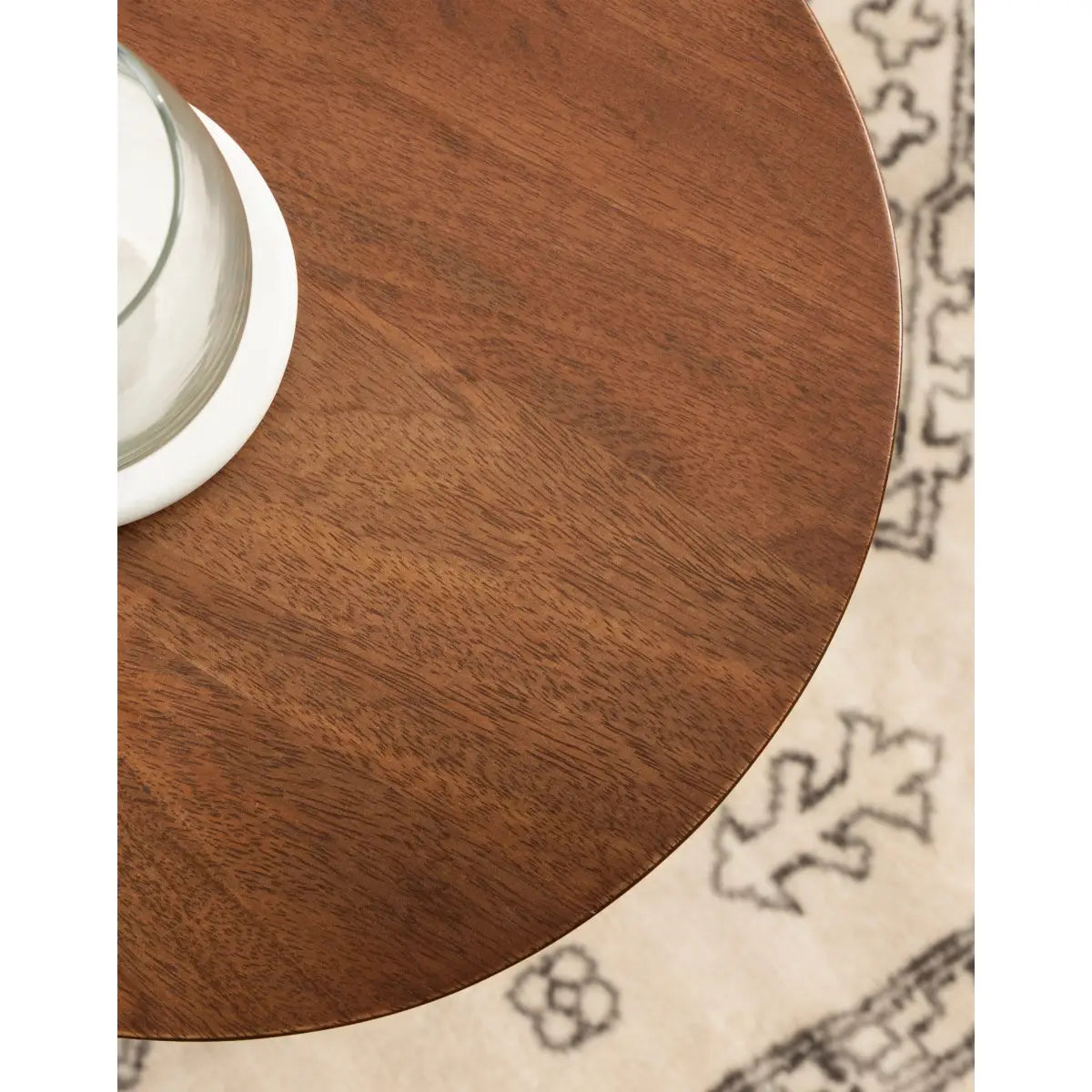 Dahl Modern Accent Table or Plant Stand - Round Wood - kateandlaurel