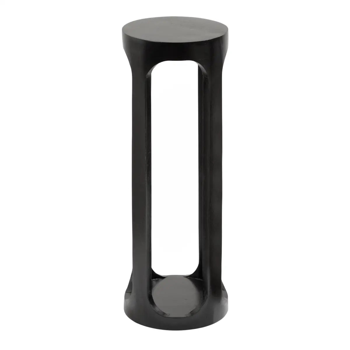 Dahl Modern Accent Table or Plant Stand - Round Wood - kateandlaurel