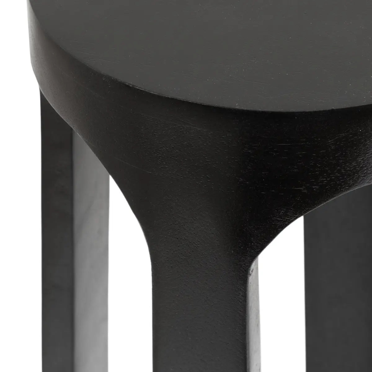Dahl Modern Accent Table or Plant Stand - Round Wood - kateandlaurel