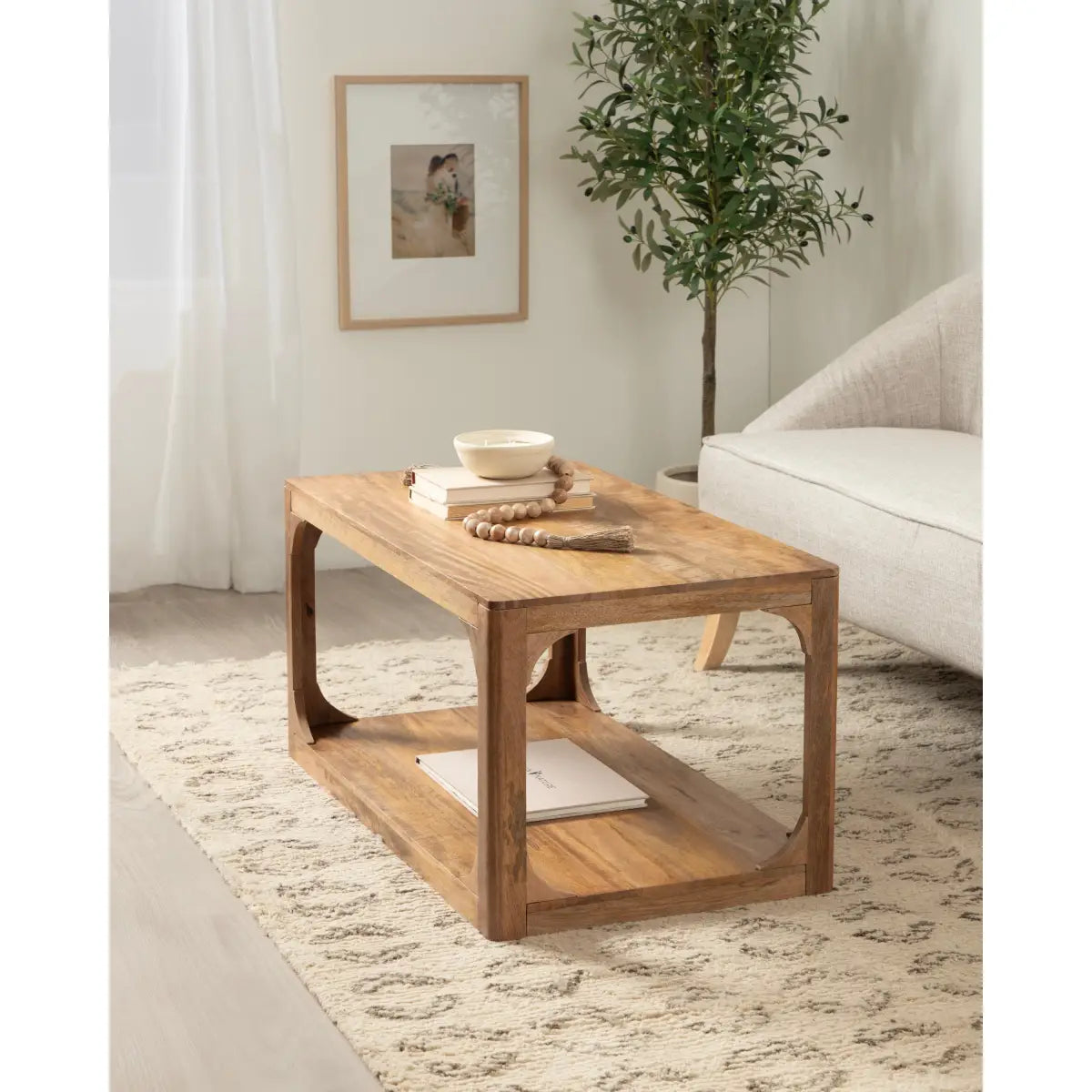 Dahl Wood Coffee Table - Modern Rectangle - kateandlaurel