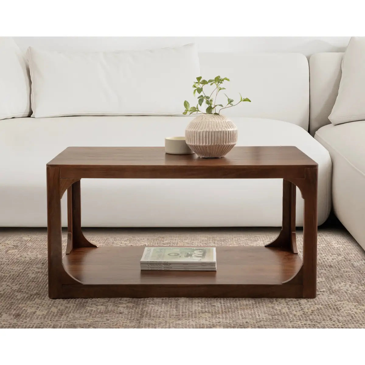 Dahl Wood Coffee Table - Modern Rectangle - kateandlaurel