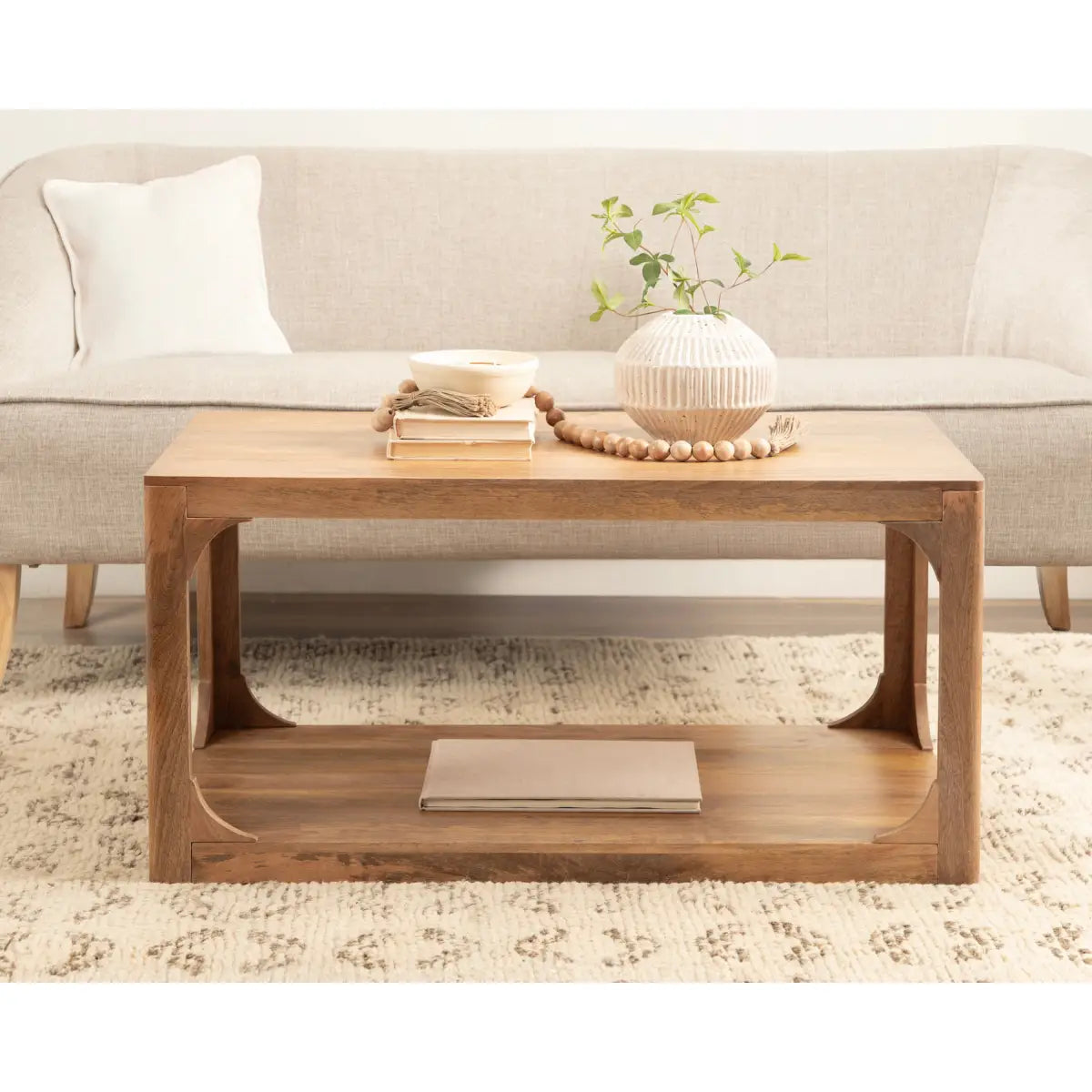 Dahl Wood Coffee Table - Modern Rectangle - kateandlaurel