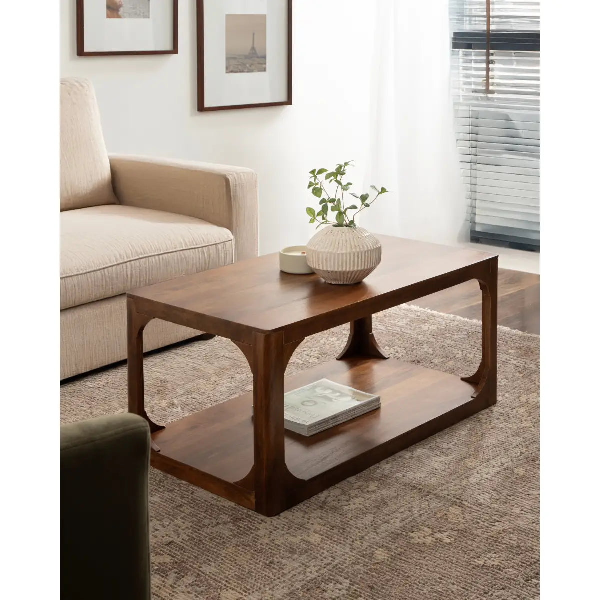 Dahl Wood Coffee Table - Modern Rectangle - kateandlaurel