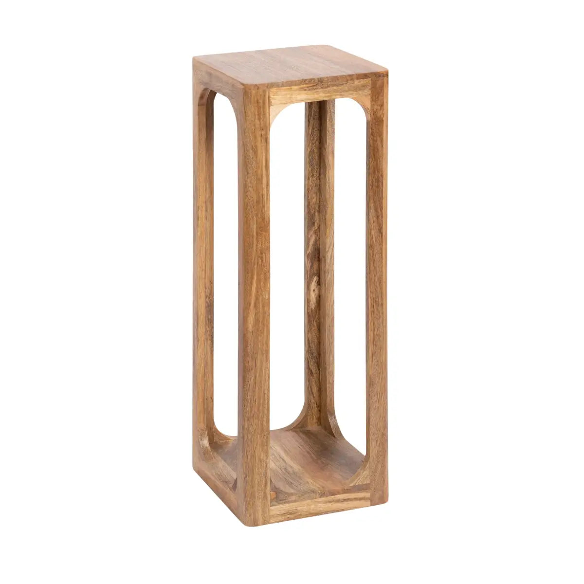 Dahl Modern Wood Tea Table or Plant Stand - Square - Natural - kateandlaurel