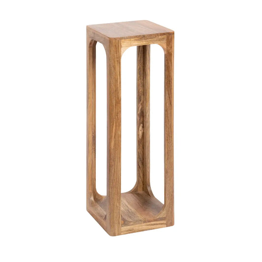 Dahl Modern Wood Tea Table or Plant Stand - Square - Natural - kateandlaurel