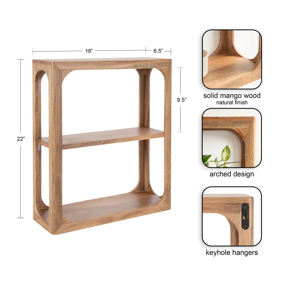 Dahl Wall Shelf - Curio Display - kateandlaurel
