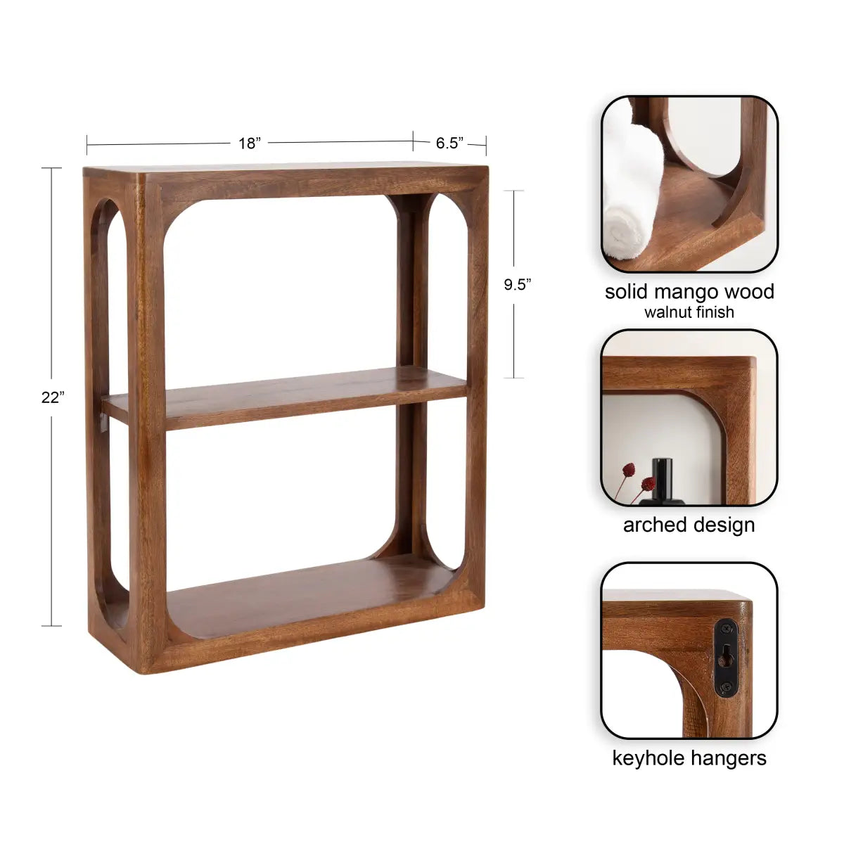 Dahl Wall Shelf - Curio Display - kateandlaurel