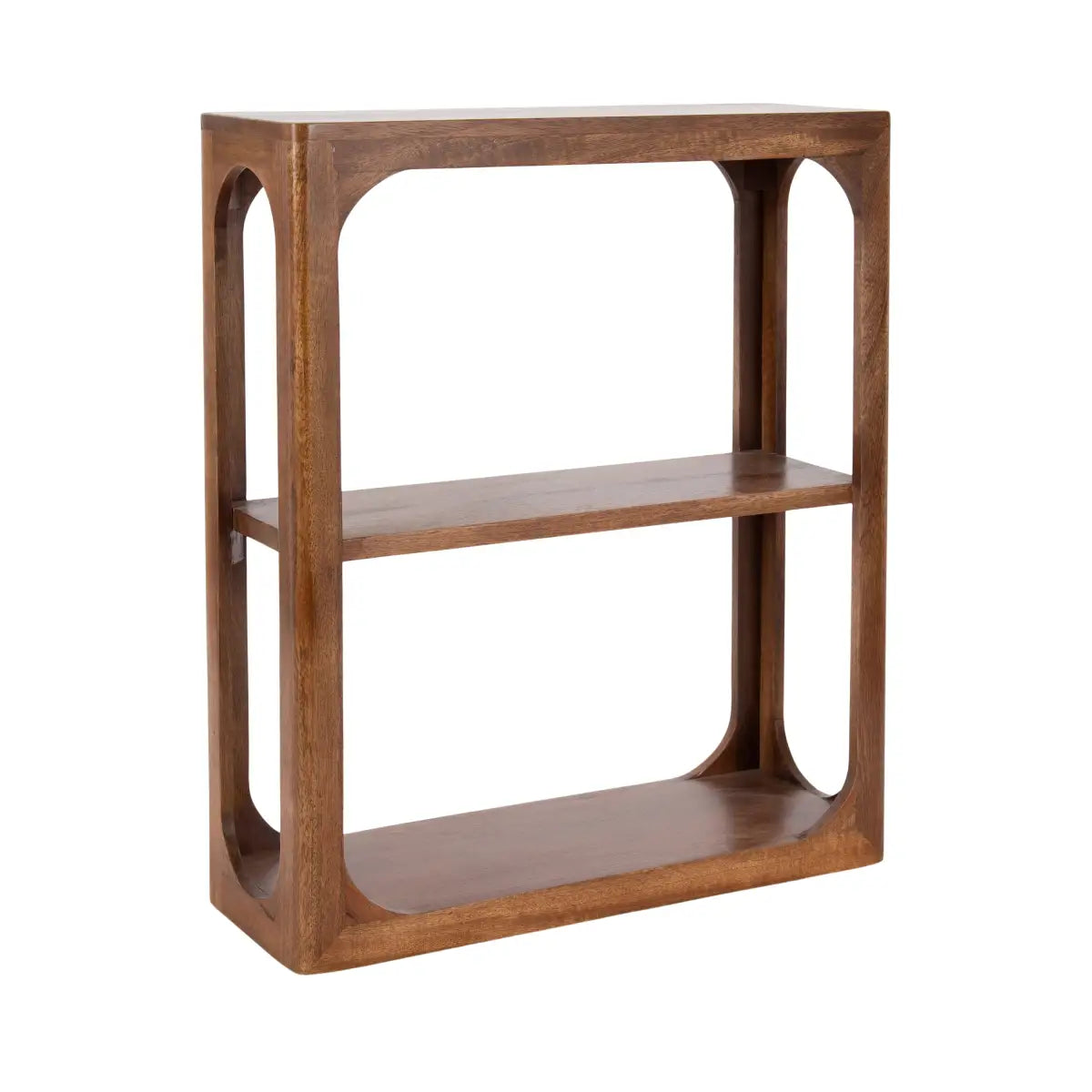 Dahl Wall Shelf - Curio Display - Walnut Brown - kateandlaurel