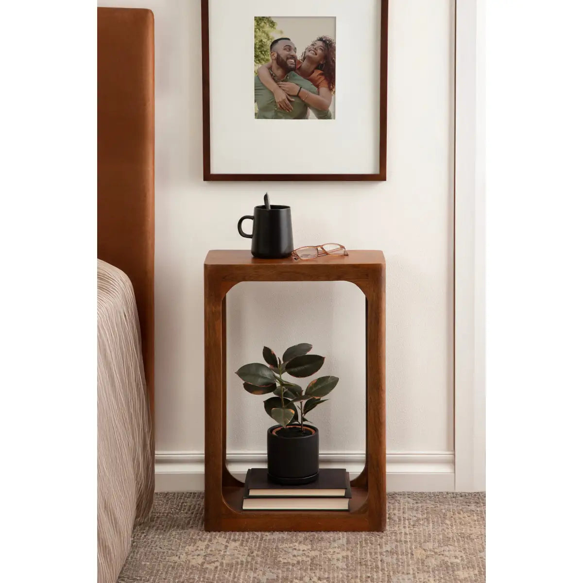 Dahl Modern Slim Side Table - Wood Rectangle - kateandlaurel