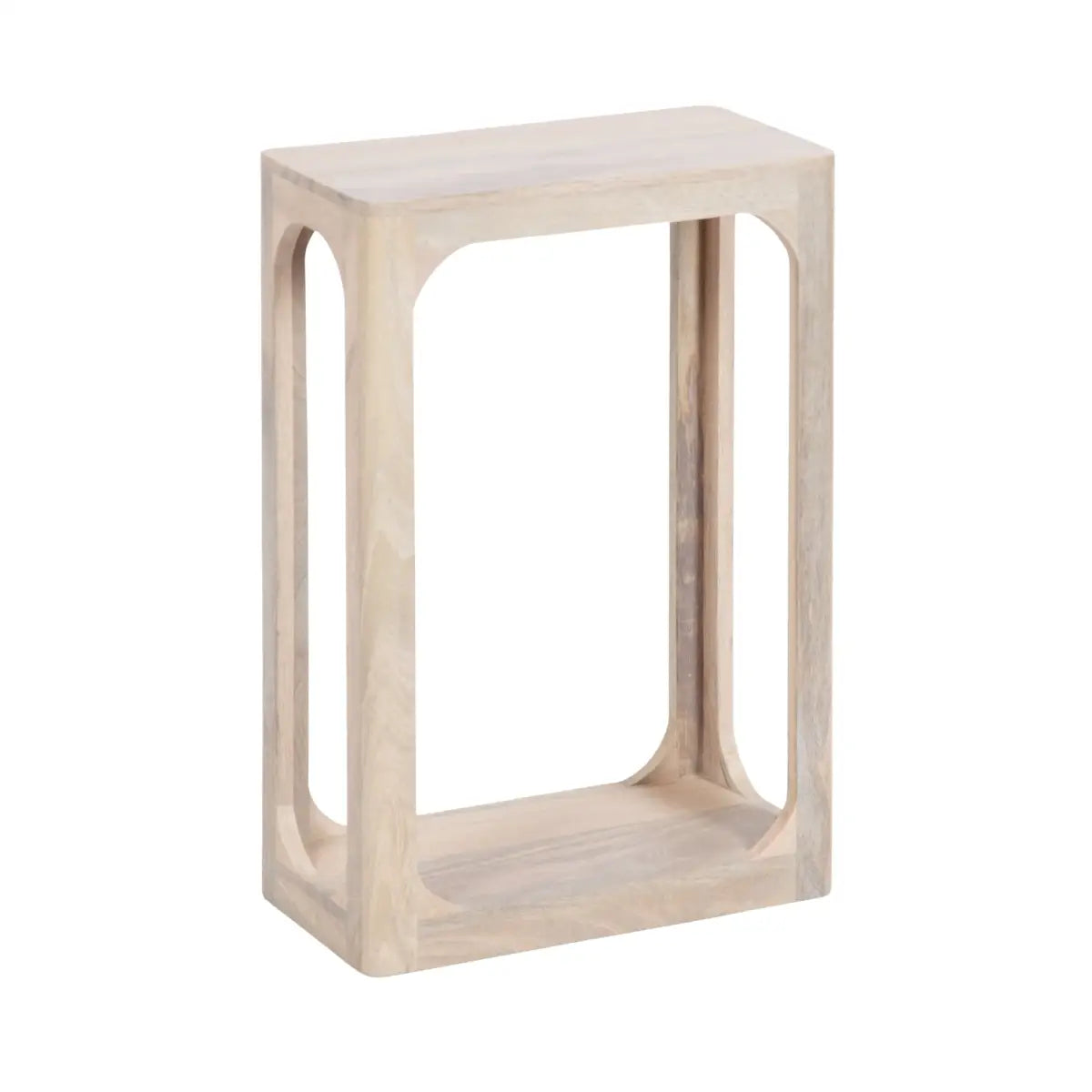 Dahl Modern Slim Side Table - Wood Rectangle - White - kateandlaurel