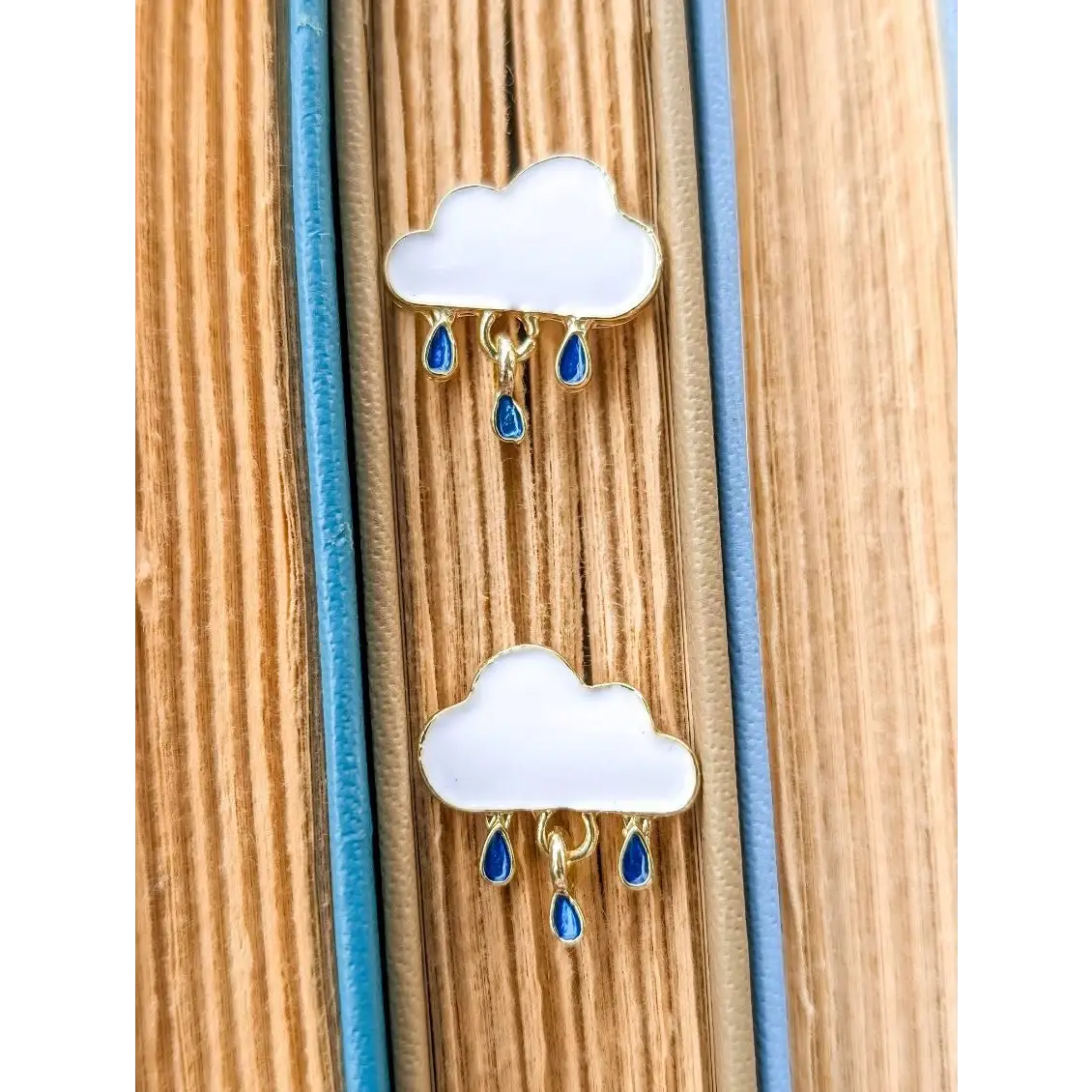 Dainty Rain Cloud Earrings - Rooted Home Goods