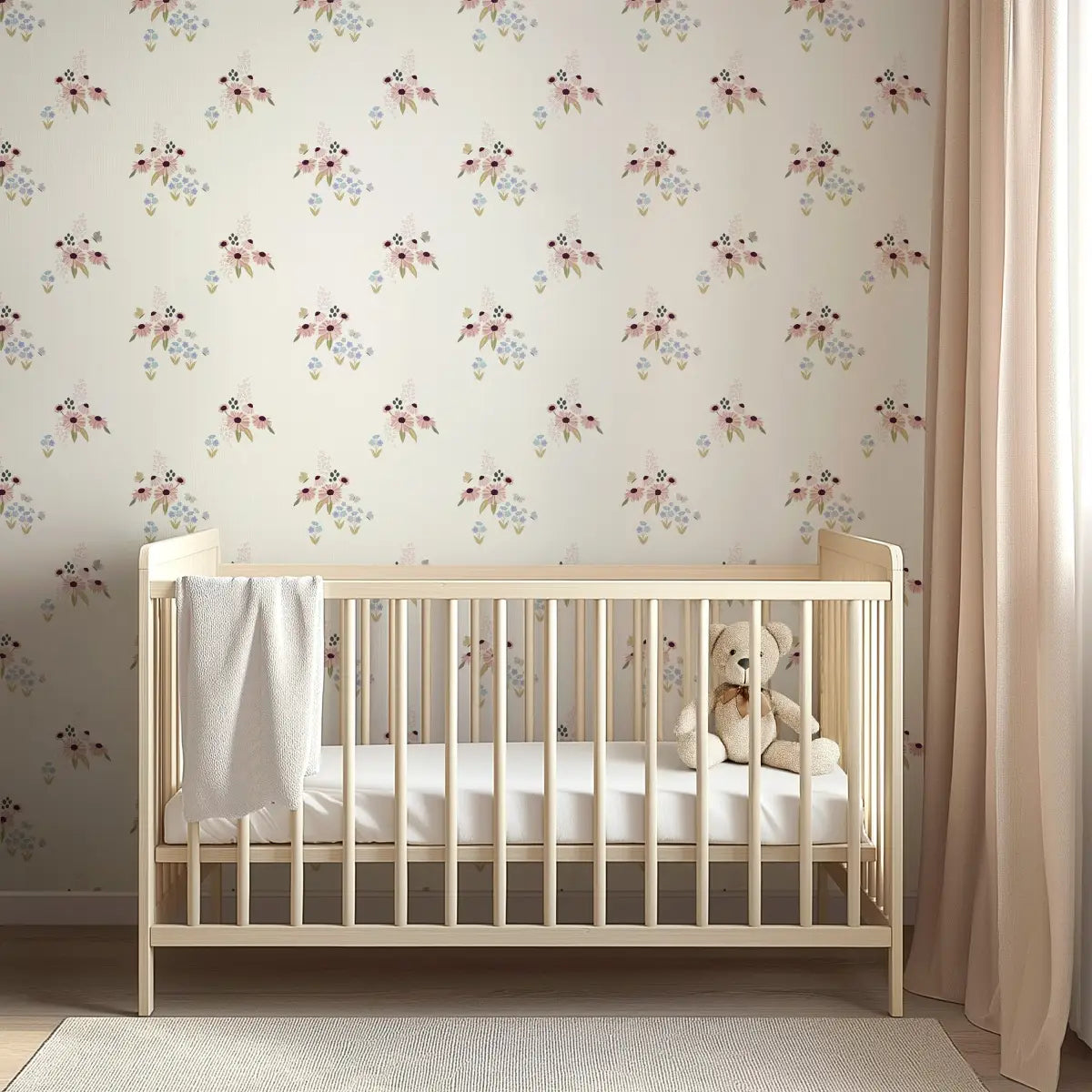 Daisie Wallpaper - Petite Flowers - by Linen and Paper Design - Loomwell Home Goods